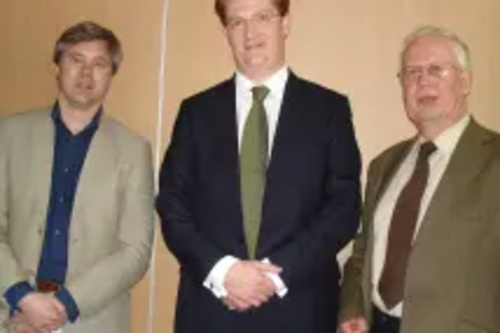 Chris Townsend and Nick Hollinghurst with Danny Alexander