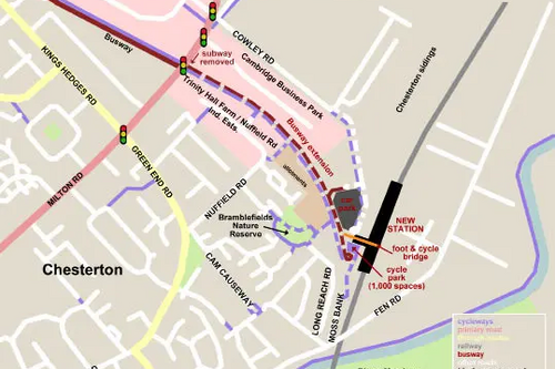 Cambridge North Station Map