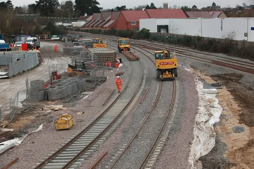 Tracklaying at Bicester