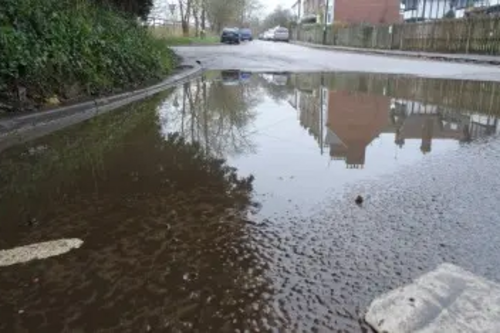 Flood near Tring Museum