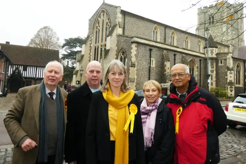 Sally Symington with Campaign Team Berkhamsted