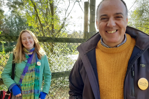 Liz and Adrian at Durrants lakes 261020