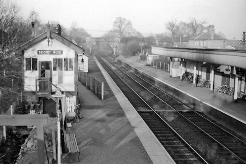 Bricket Wood Station showing the Passing Loop