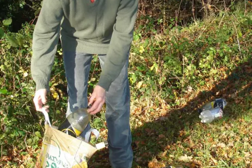 Rosemarie Hollinghurst Clearing Rubbish