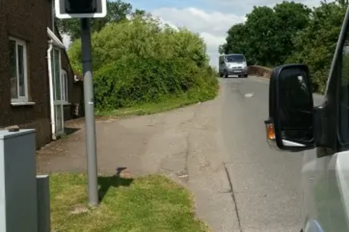 Traffic Lights at Canal bridge