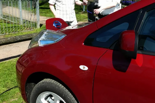 Charging Car in Canal Fields Berkhamsted