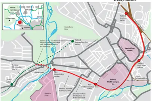 croxley rail map